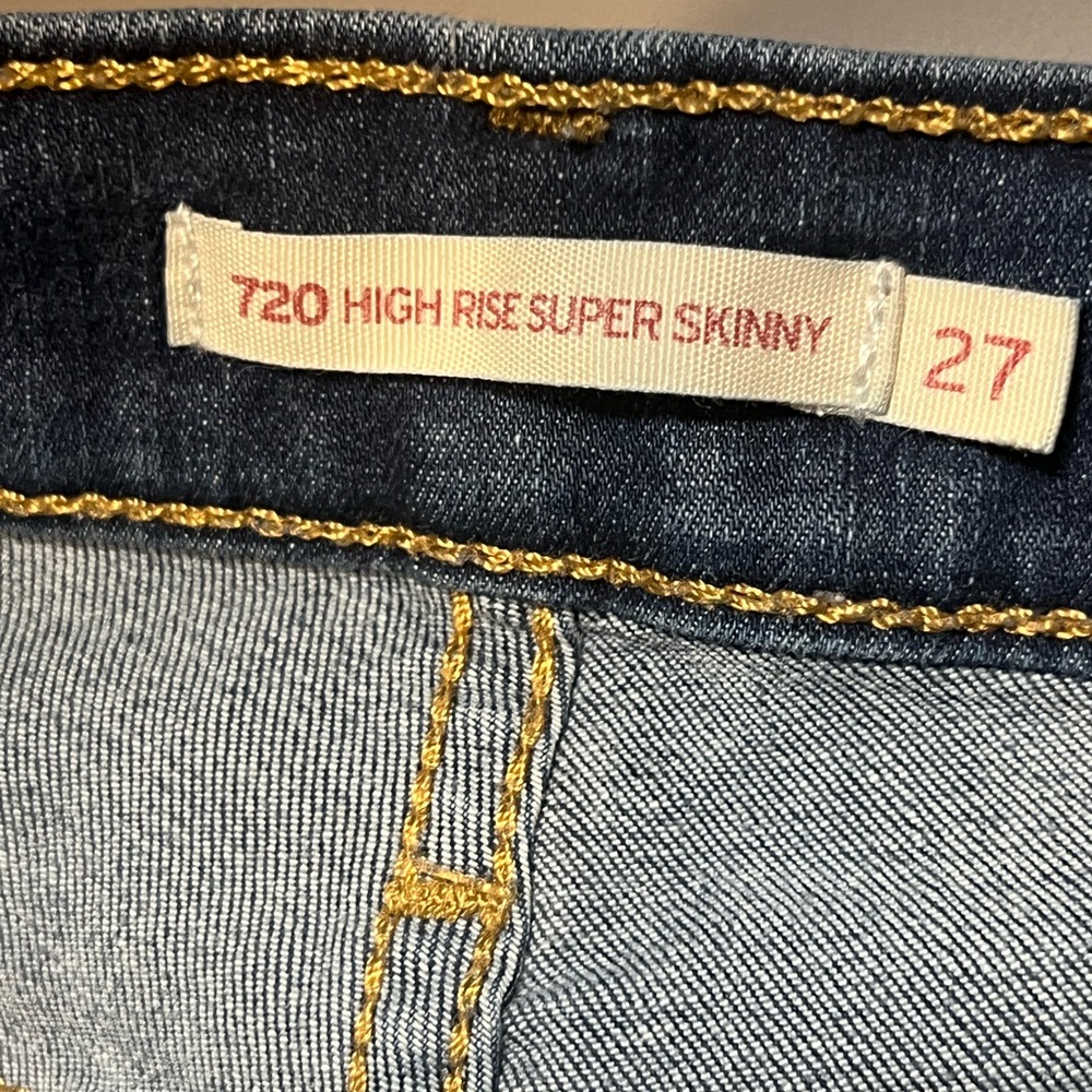 American Eagle Outfitters High Rise Super Skinny Jeans - Dark Blue